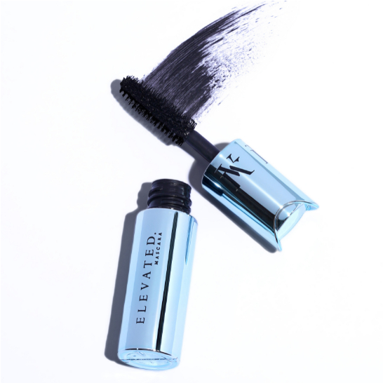 A display of all mascara pack shots - the Elevated, Curved, Tailored and Layered Mascaras by Mina Alsheikhly
